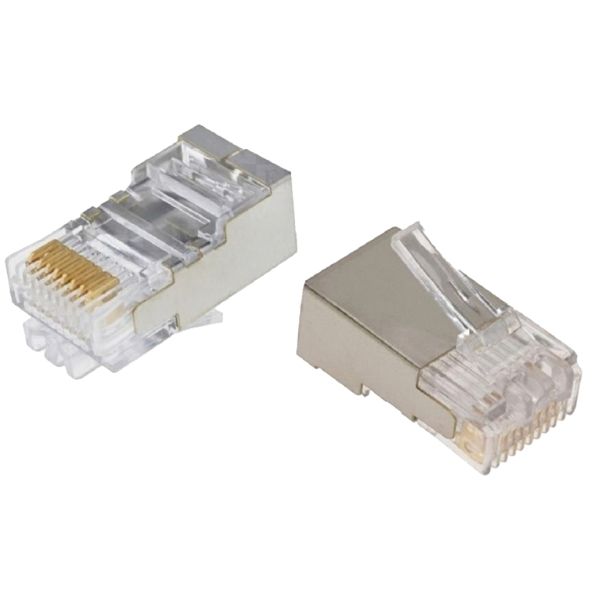 Conector Rj45 Cat5E 8V Macho Blindado