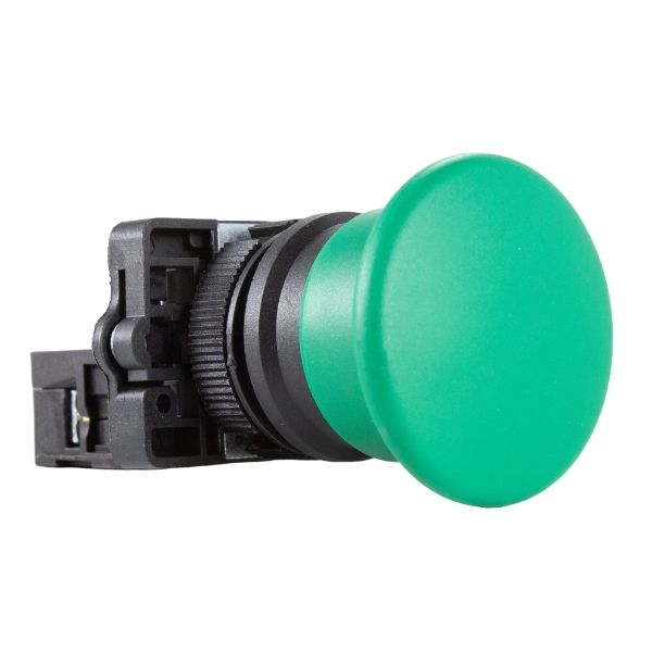Botao 22Mm² Cogumelo Vd Na P20Amr-G-1A