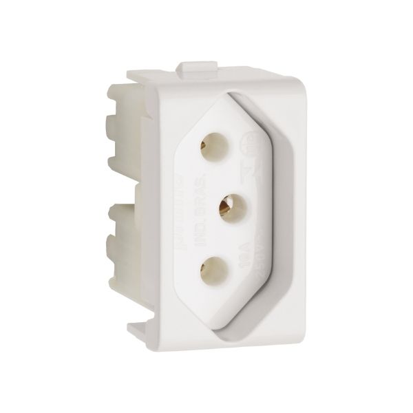 Modulo Tomada 2P+T 10A 250V 1M Br Prm04721