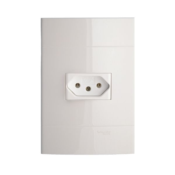 Conjunto Tomada 2P+T 20A 250V Pl/Branca Prm0444731 Schneider