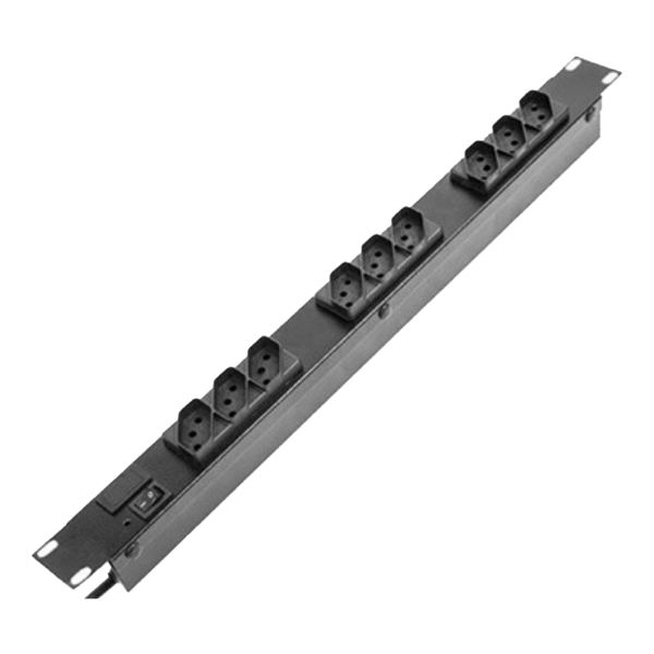 Calha 1U Para Rack 19 04 Tomadas 9058500 Legrand