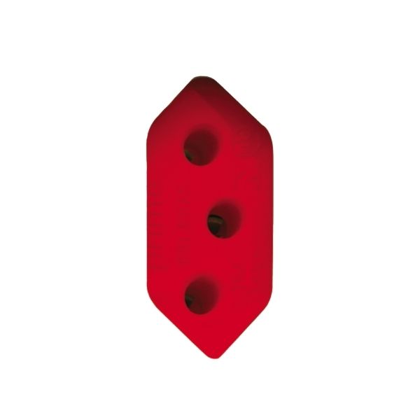 Modulo Tomada 2P+T 20A 250V Fundo Vermelho 1M Br Schneider