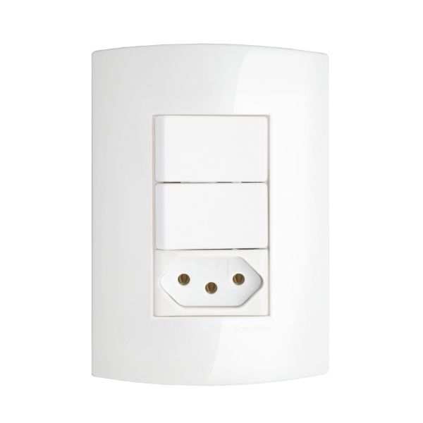 Interruptor Duplo+Tomada 2P+T 10A Prm224547