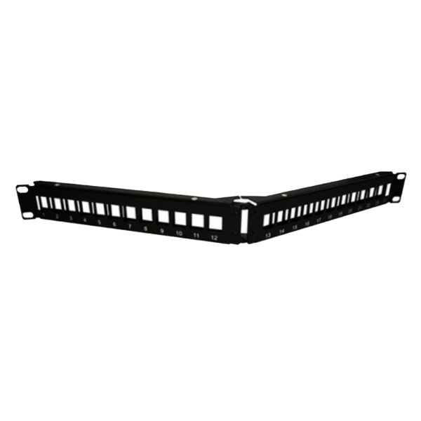 Patch Panel Cat5E/6 24P Rj45 Ang-Desc 90282