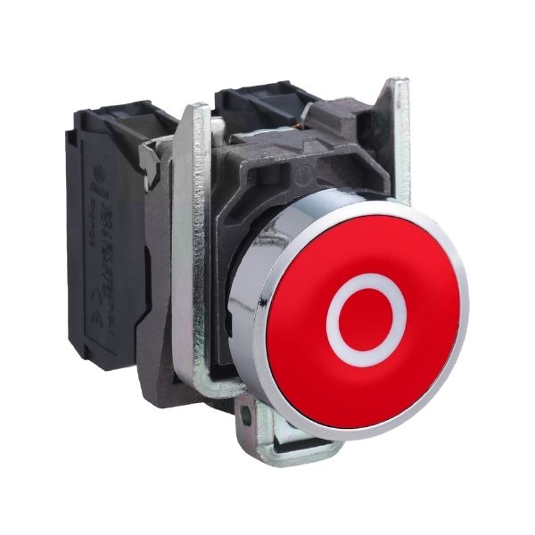 Botao 22Mm Metalico Impulsao 1Nf Vm Xb4Ba4322